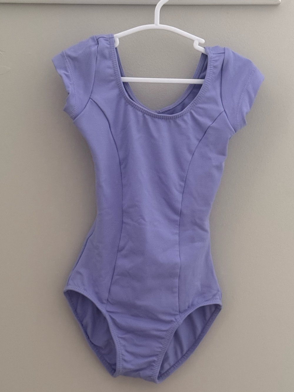 Girls So Danca Microfiber Classic Cap Sleeve Leotard | Child Small | Lilac